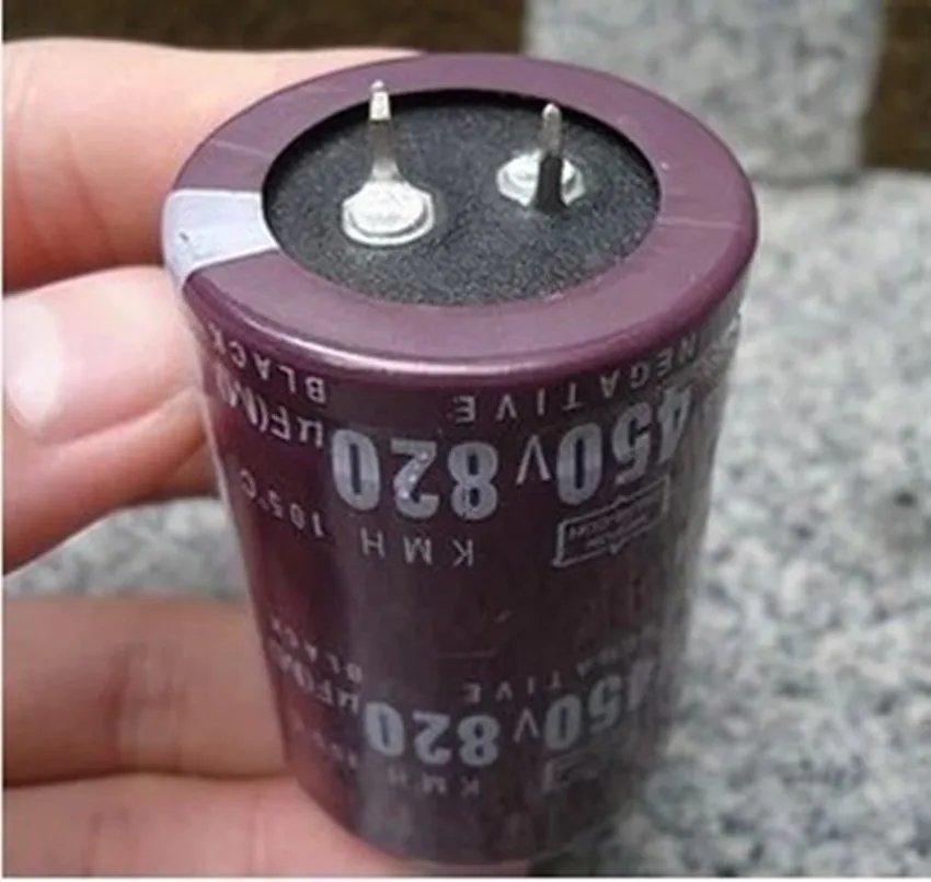1PCS 450v820uf inverter frequency converter electrolytic capacitor micro method 400V 820uf Volume 35 × 60 packages