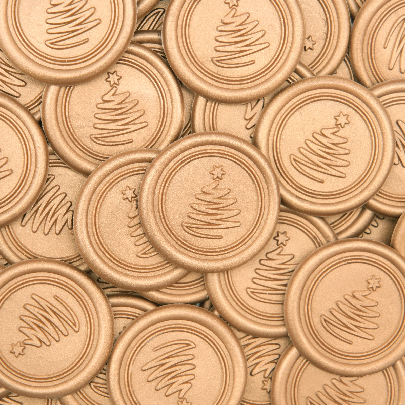 30 selbstklebende Wachssiegel-Aufkleber, Weihnachtsbaum-Design für Weihnachtseinladungen, Wachssiegel-Aufkleber für Umschläge, Weihnachtsgeschenke