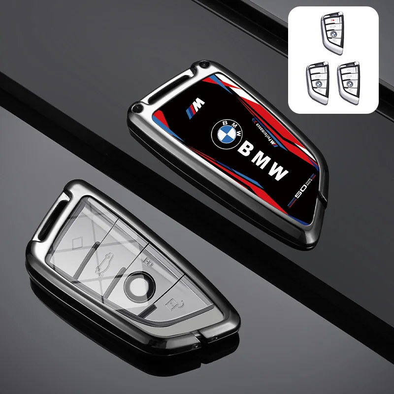 Zinc Alloy Car Key Case Cover Bag for BMW X1 X3 X4 X5 F15 X6 F16 G30 7 Series G11 F48 F39 520 525 f30 118i 218i 320i Accessories