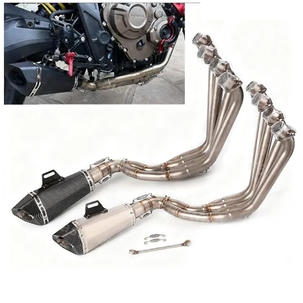 Für Honda CBR650F CBR650R CB650F CB650R Auspuffanlage Schalldämpfer Vorderes Krümmerrohr Auspuffrohre – Detail 5