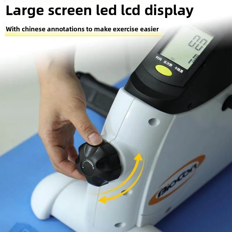 Mini Exercise Bike Multi-Function Stepper Digital Under Desk Bike Arm Leg With LCD Screen Display Pedal Exerciser Peddler Traine