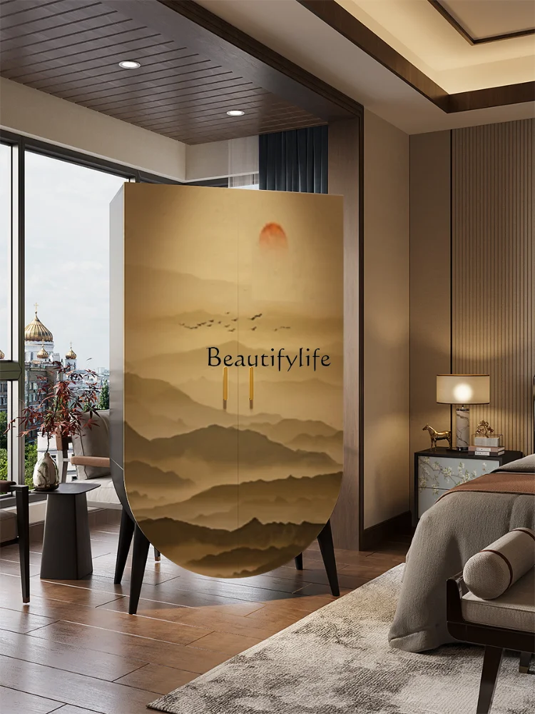 

GG8New Chinese Style Small Apartment Cabinet Storage Multi-Layer Solid Wood Storage Floor-Standing Multi-Functional