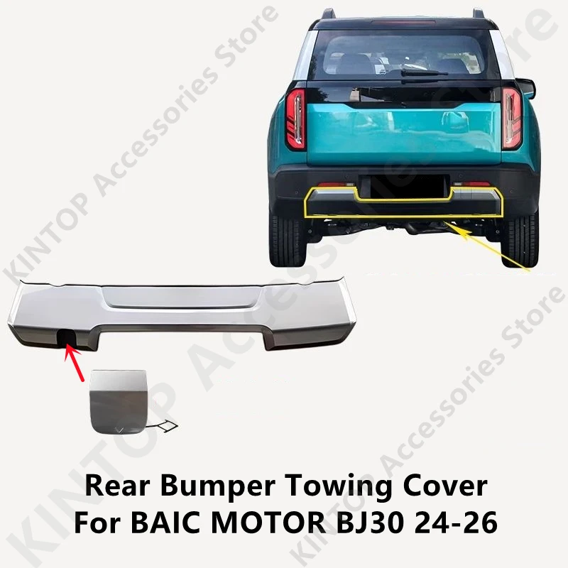 

For BAIC MOTOR BJ30 24-26 Rear Bumper Towing Cover,Auto Exterior Parts Protection Modification Accessories Refit