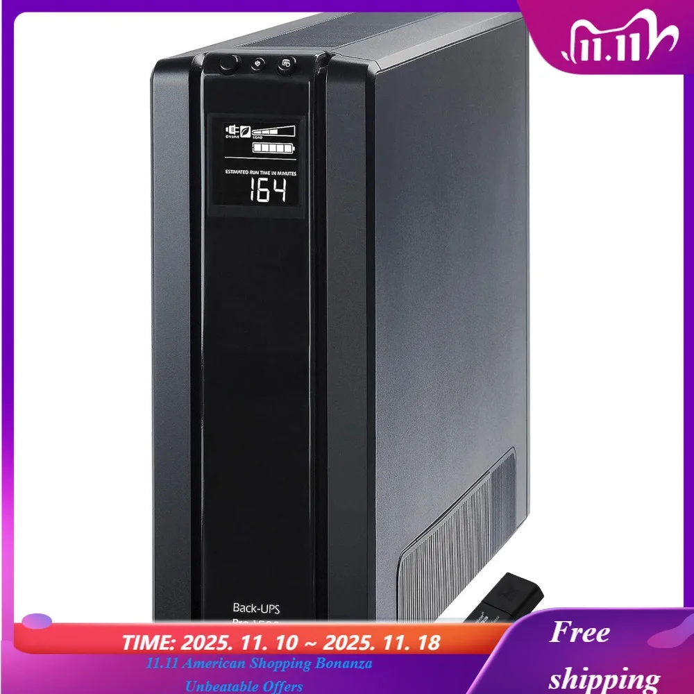 

Устройство защиты от перенапряжения резервной батареи ИБП с AVR, 1500 ВА, комплект Back-UPS Pro (BR1500G), включая DataTraveler емкостью 16 ГБ