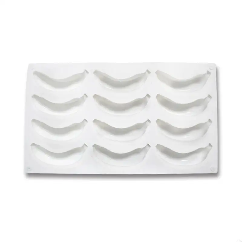 367A 12 Cavity 3D Banana Silicone Mold for Baking Chocolate Mousse Cake Ice Cream Dessert Pastry Mould Decorating Tools