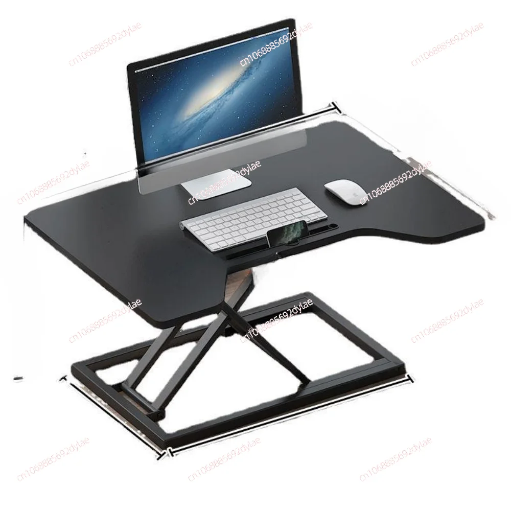 Foldable and Hoisting Computer Desk Upper Table Standing Home Lifting Work Desktop Monitor Elevated Rack Table