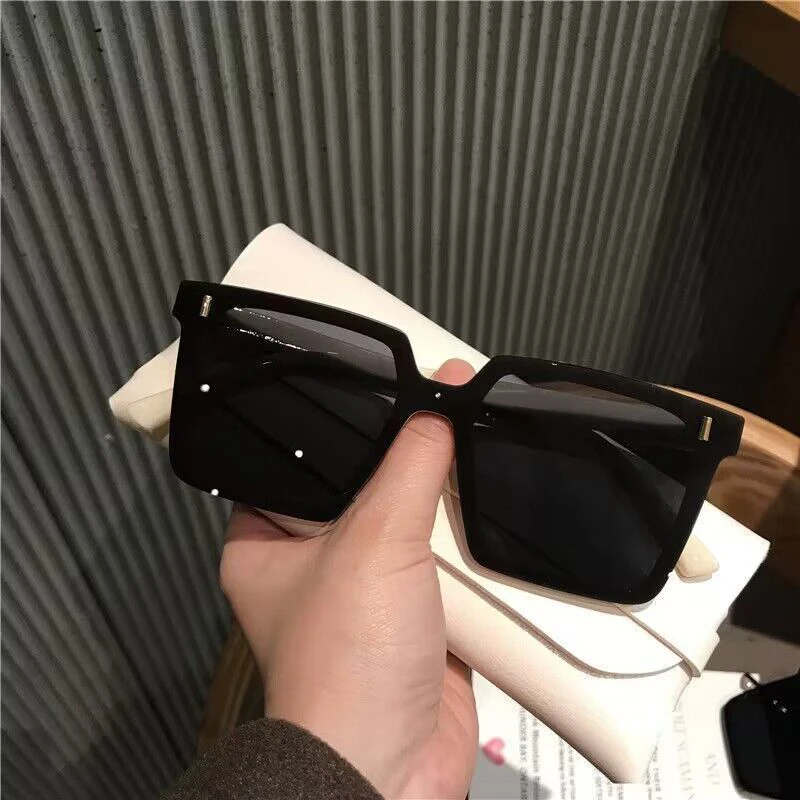 

Big Frame Rectangle Sunglasses Women Men Vintage Brand Designer Square Sun Glasses for Male Shades Female Eyewear Anti-Glare