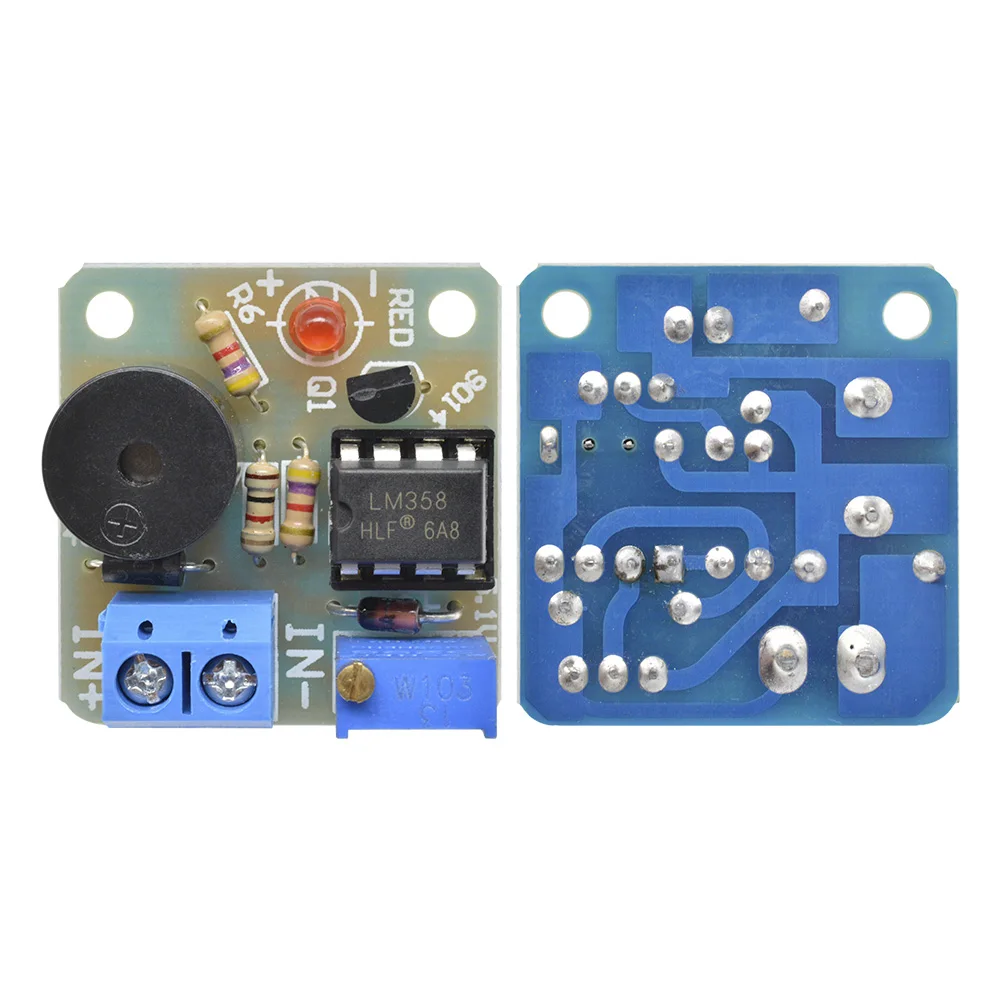 12V Storage Battery Accumulator Low Voltage Undervoltage Overcharge Discharge Sound Alarm Buzzer Detector Protection Board