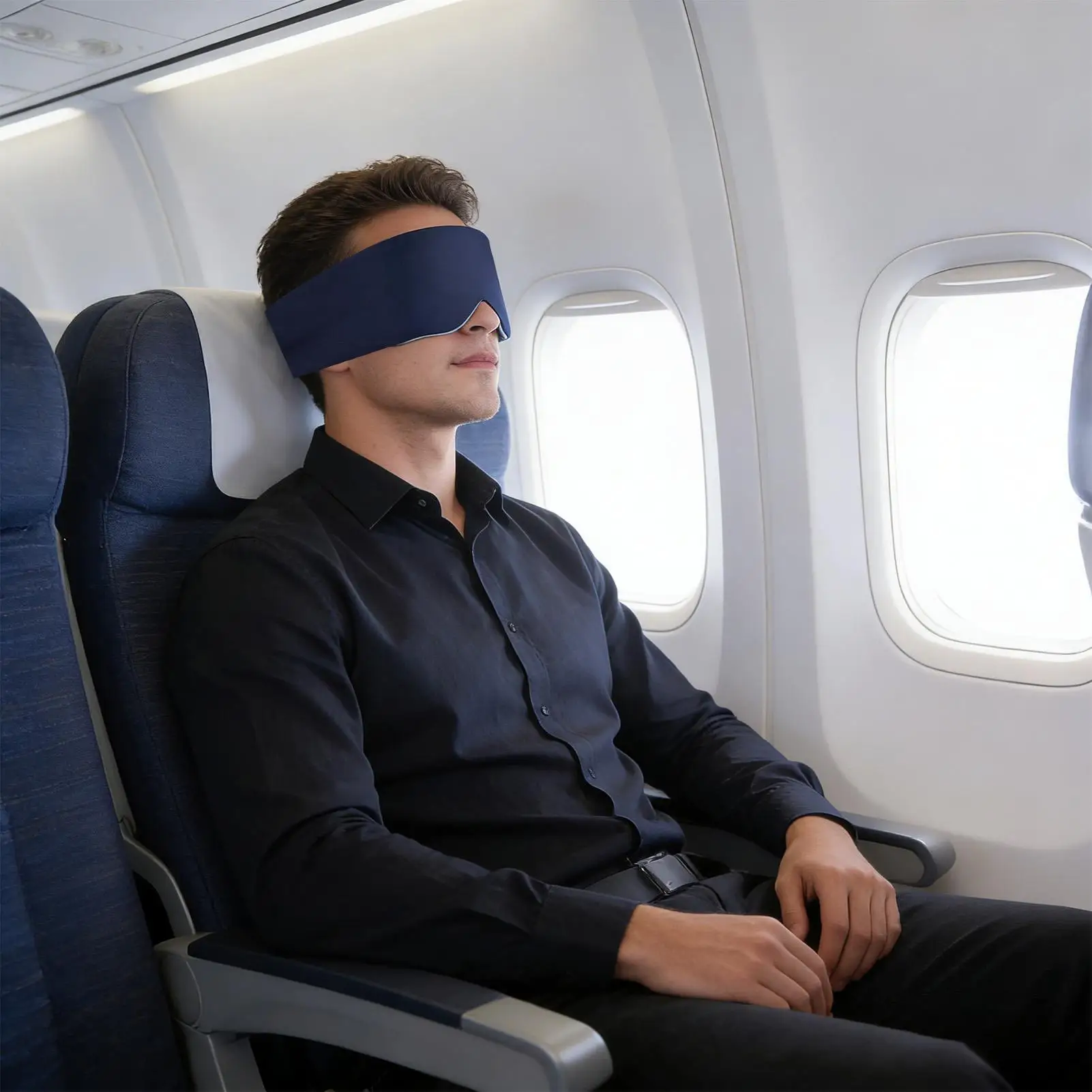 

Weighted Sleeping Blindfold Breathable Blocking Lights Blindfold Double-Sided Eye Cover With Beads And Cotton Filling For Women