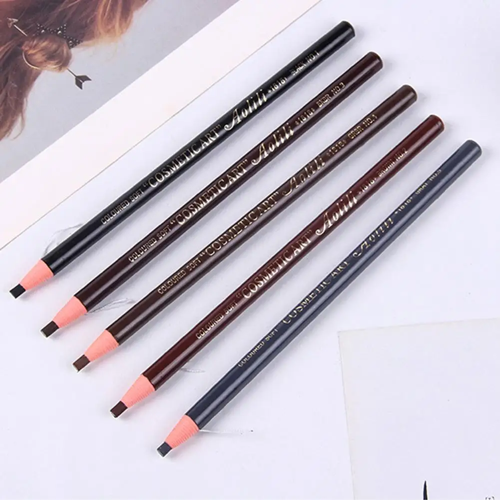 قلم حواجب بخط سحب، لا يحتاج إلى شحذ قلم حواجب، تقديم ألوان طبيعية، مقاوم للعرق ومقاوم للتلطخ #1