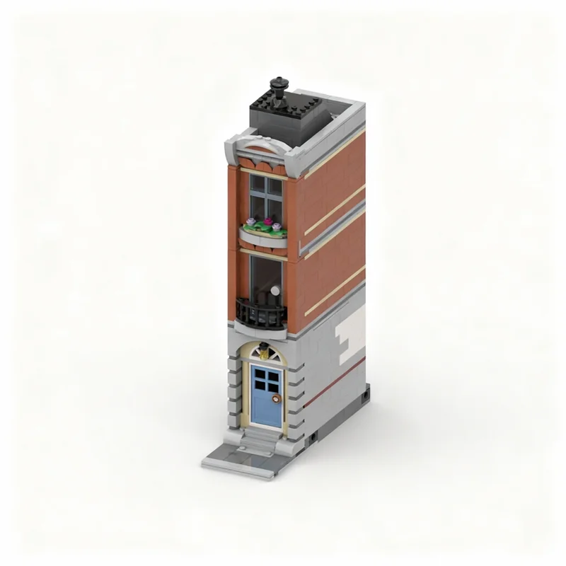 

537PCS MOC Street View Littlest Vet Shop No Interior Model Custom Building Blocks Architecture DIY Assembly Display Gift Set Set