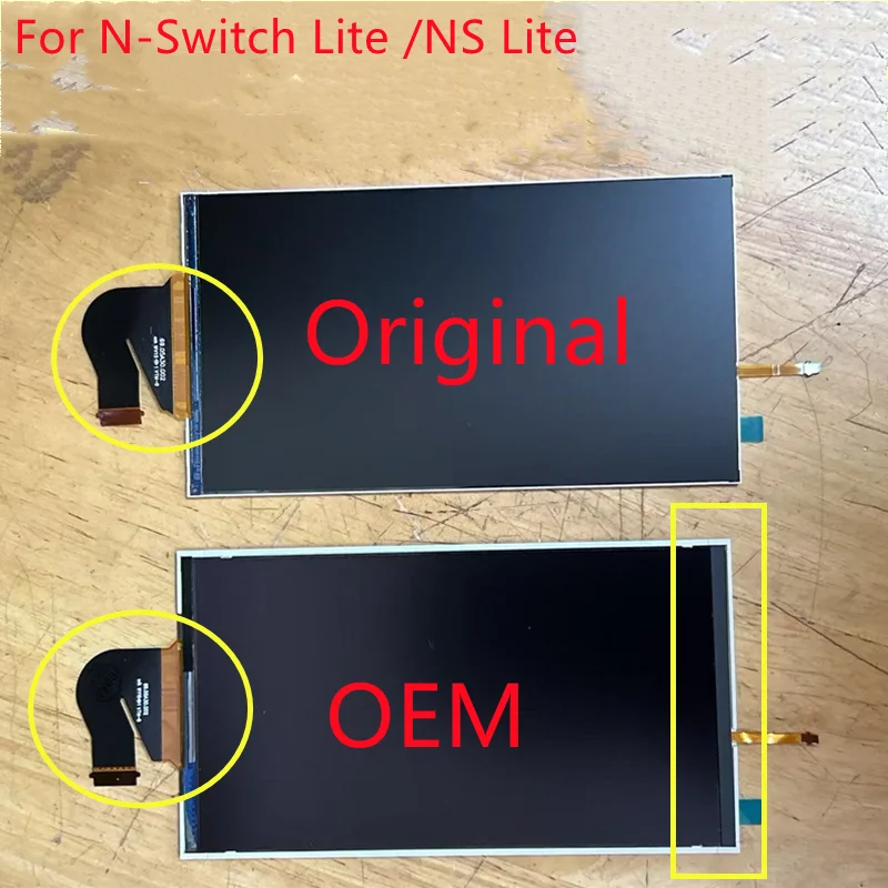 الأصلي أو OEM استبدال ل نينتندو سويتش لايت شاشة LCD عرض محول الأرقام لوحدة التحكم NS LITE