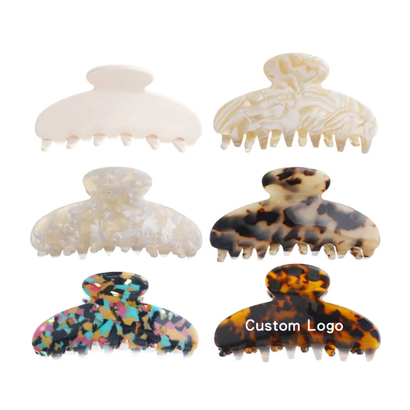 

Make Your Own Hair Claw Women Custom Hair Claw Clips in Multi Colors Custom Personalized Logo Fashion Hair Accessories Wholesale