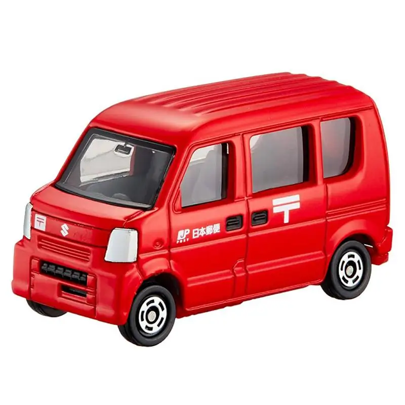 Takara Tomy Tomica No.68 Suzuki Post Van en rojo 1/57 coche juguetes para niños vehículo de Motor modelo de Metal fundido a presión