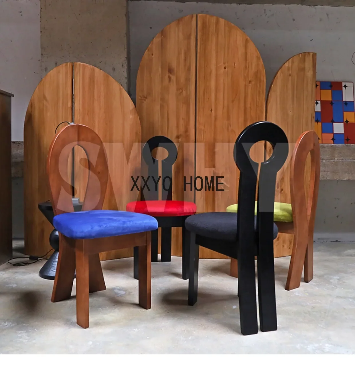 French Style Dining Chair Cosmetic Chair Retro Chair Home Dining Table