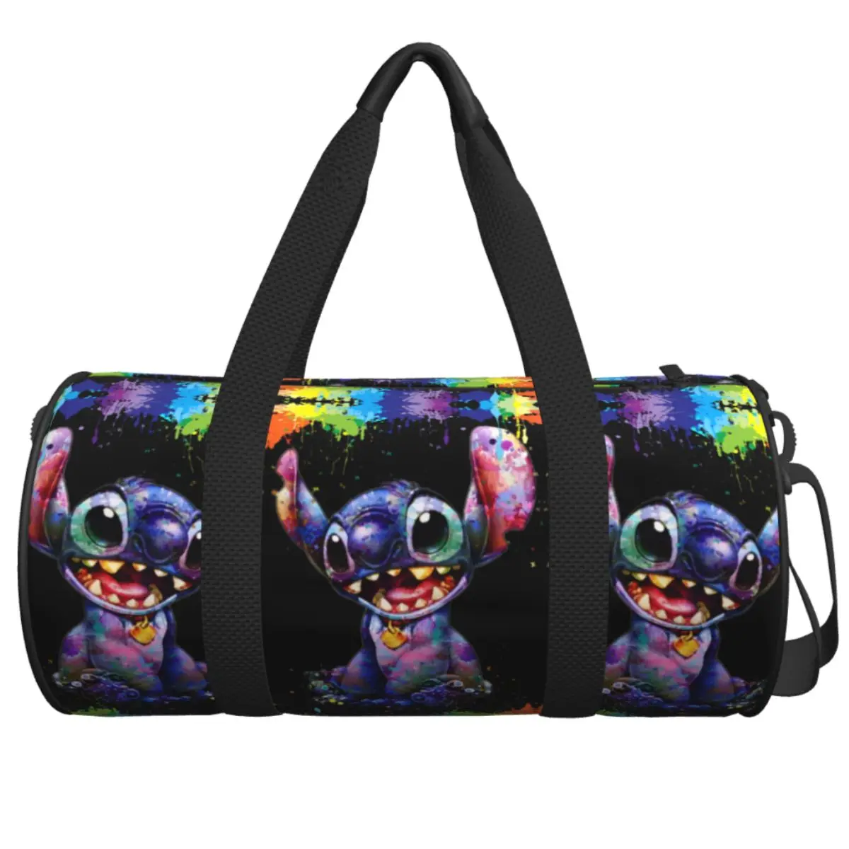 

Stitch Funny Kawaii Gym Bag Outdoor Sports Bags Gym Accessories Travel Training Design Handbag Vintage Fitness Bag For Men