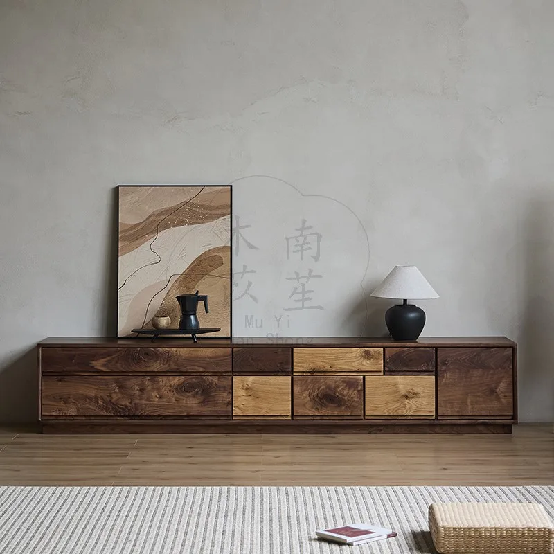 Entertainment Center with Electric Fireplace TV Stand Modern Floating Wood Console Cabinet Mobile Soggiorno Home Furniture