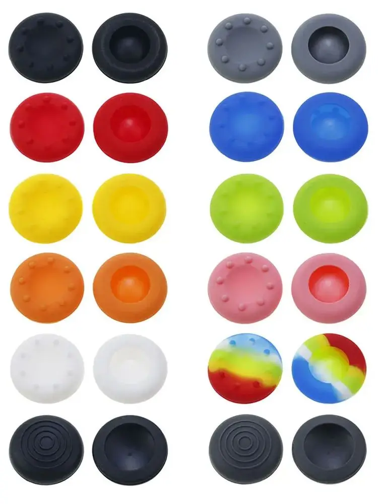 JCD 4 pièces Silicone antidérapant analogique Joystick pouce bâton poignée capuchons pour PS2 PS3 PS4 PS5 Xbox One 360 Switch Pro 2 NS2 contrôleur