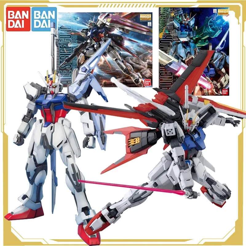 

Bandai Original GUNDAM Anime Figure MG 1/100 Air Combat Attack Gundam Action Figure Toys for Boys Girls Kids Gift Collectible