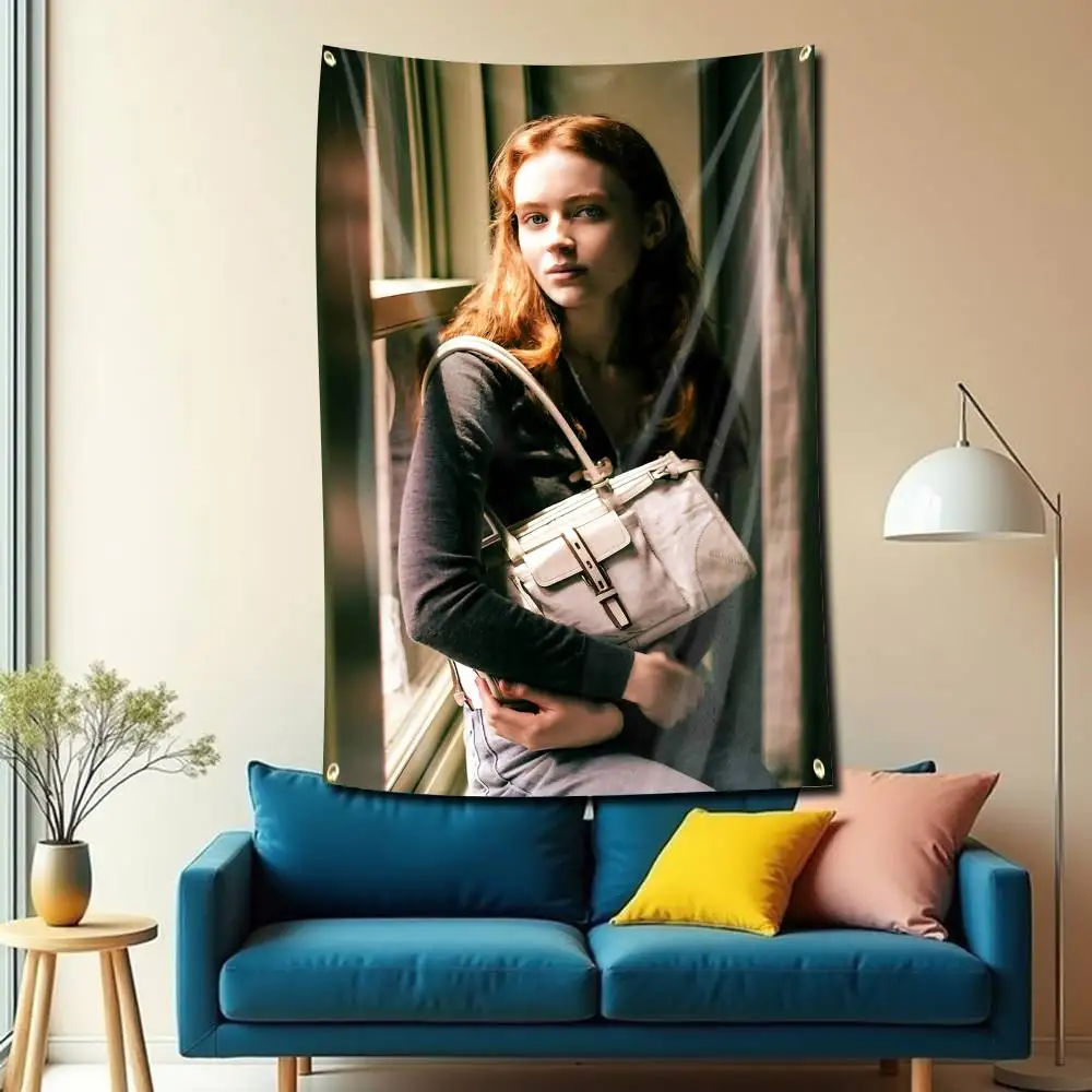 STH-Max S-Sadie Sink Flag Tapestry Banner for Bedroom Living Room Outdoor Camping Custom Supported