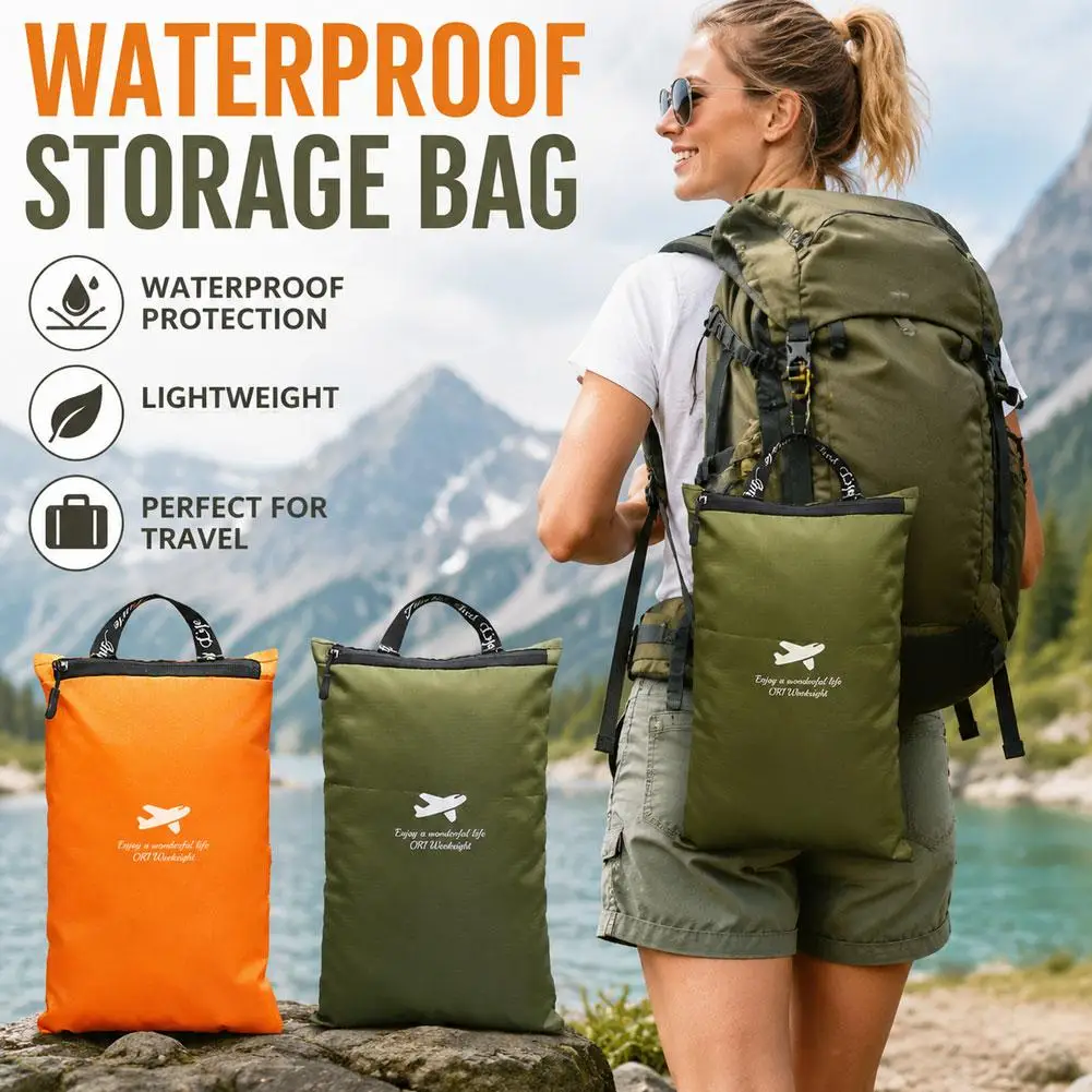 Waterproof Storage Bag Travel Pouch Portable Handheld Luggage Organizer For Swimming Gym Camping Beach Clothes Toiletry Bag
