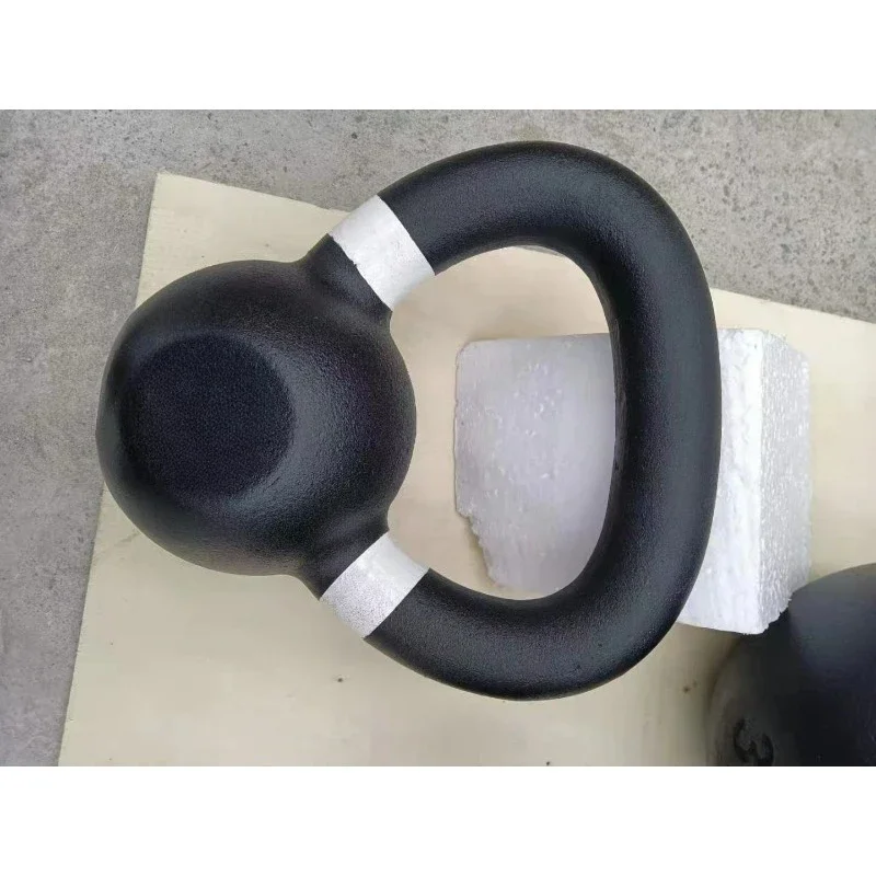 Single Cast Iron Kettlebell Wear-Resistant Surface Balanced Swing For Home Fitness And Full Body Muscle Strength Training