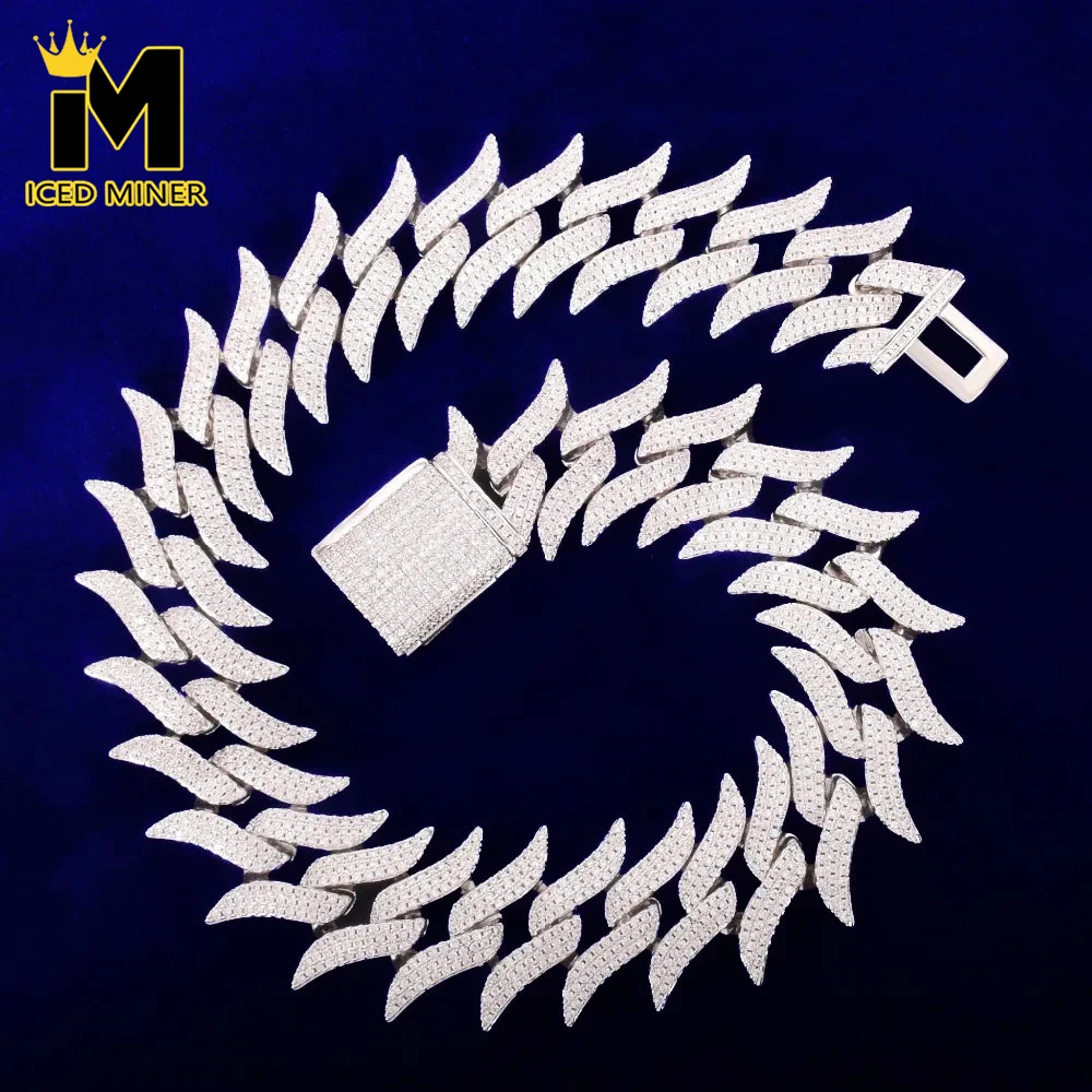 

Icedminer Beard Chain Iced Out Cuban Link Chain Necklaces For Men Women Full Zircon Choker Hip Hop Jewelry Free Shipping