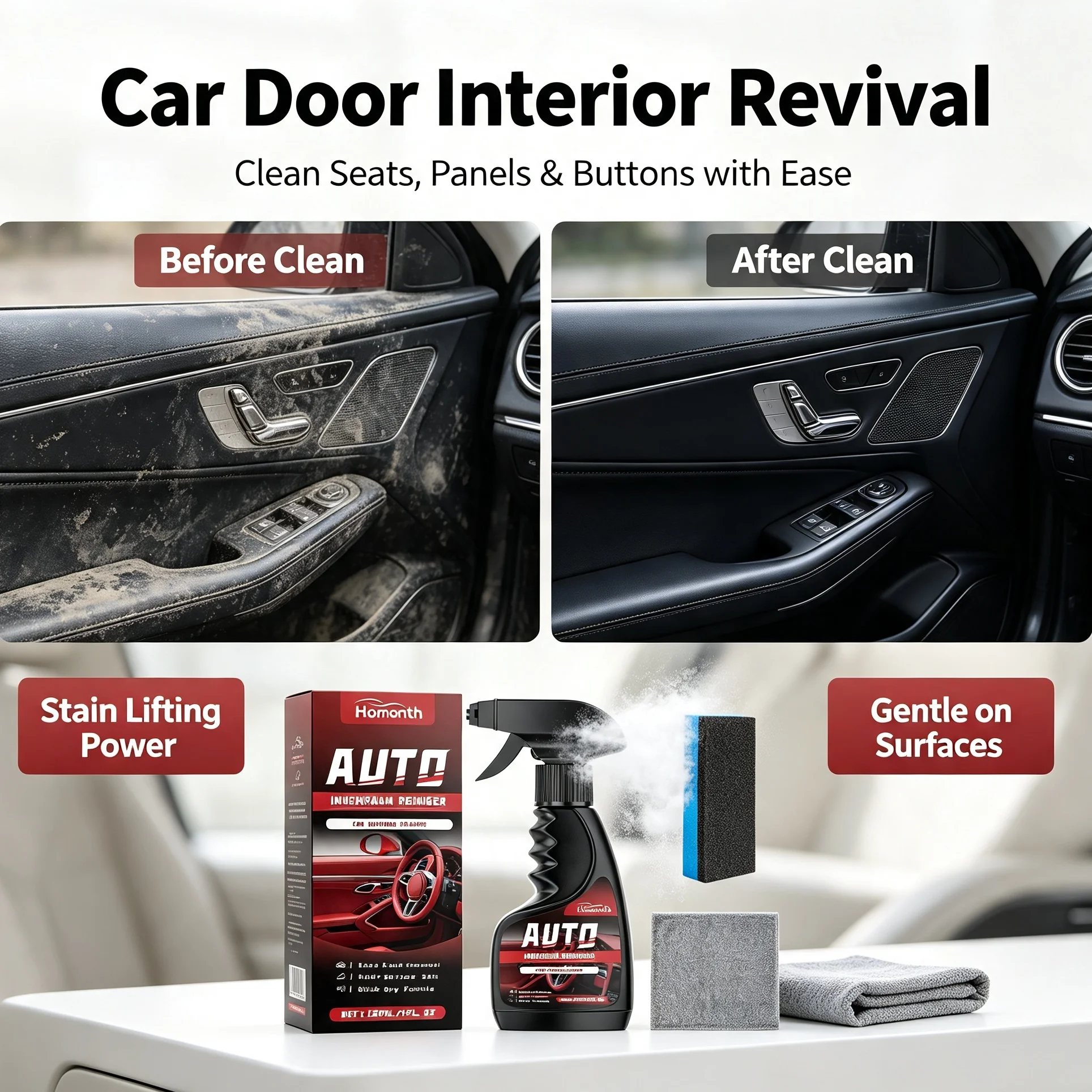 Rubber Cleaner Foam - Hete Aanbieding Auto Interieur Schuimreinigingsset Reinigingsspray