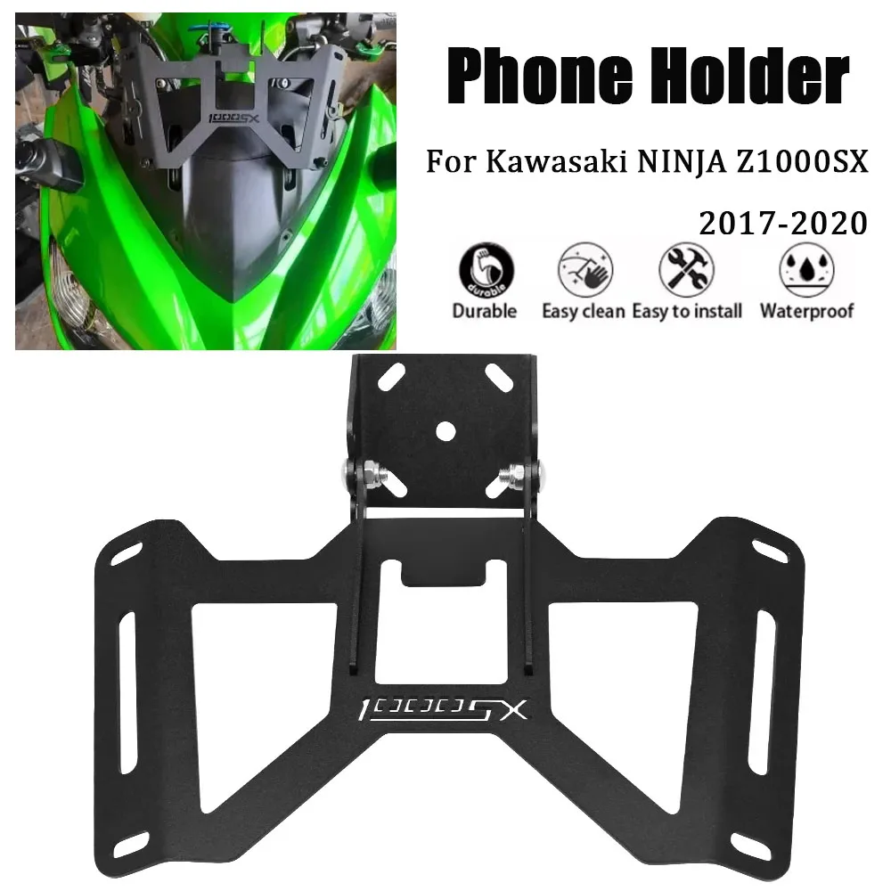 

Motorcycle Accessories Navigation GPS BracketMobile Phone Holder Plate Stand Adapt Support For Kawasaki NINJA Z1000SX 2017-2020