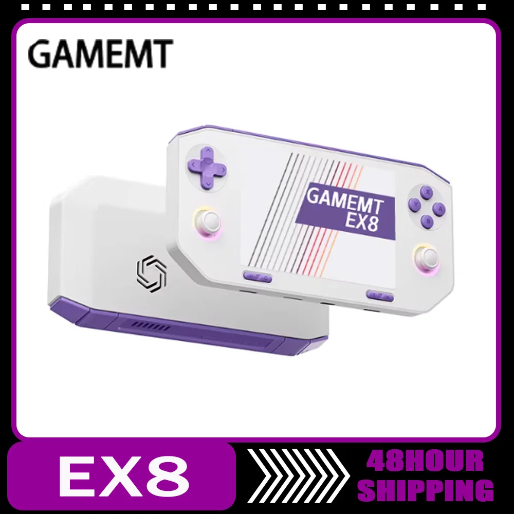 GameMT EX8 High-definition Game Console Glass Large Screen Nostalgic Open-source Retro Handheld 1620x1080 Portable Game MT EX8