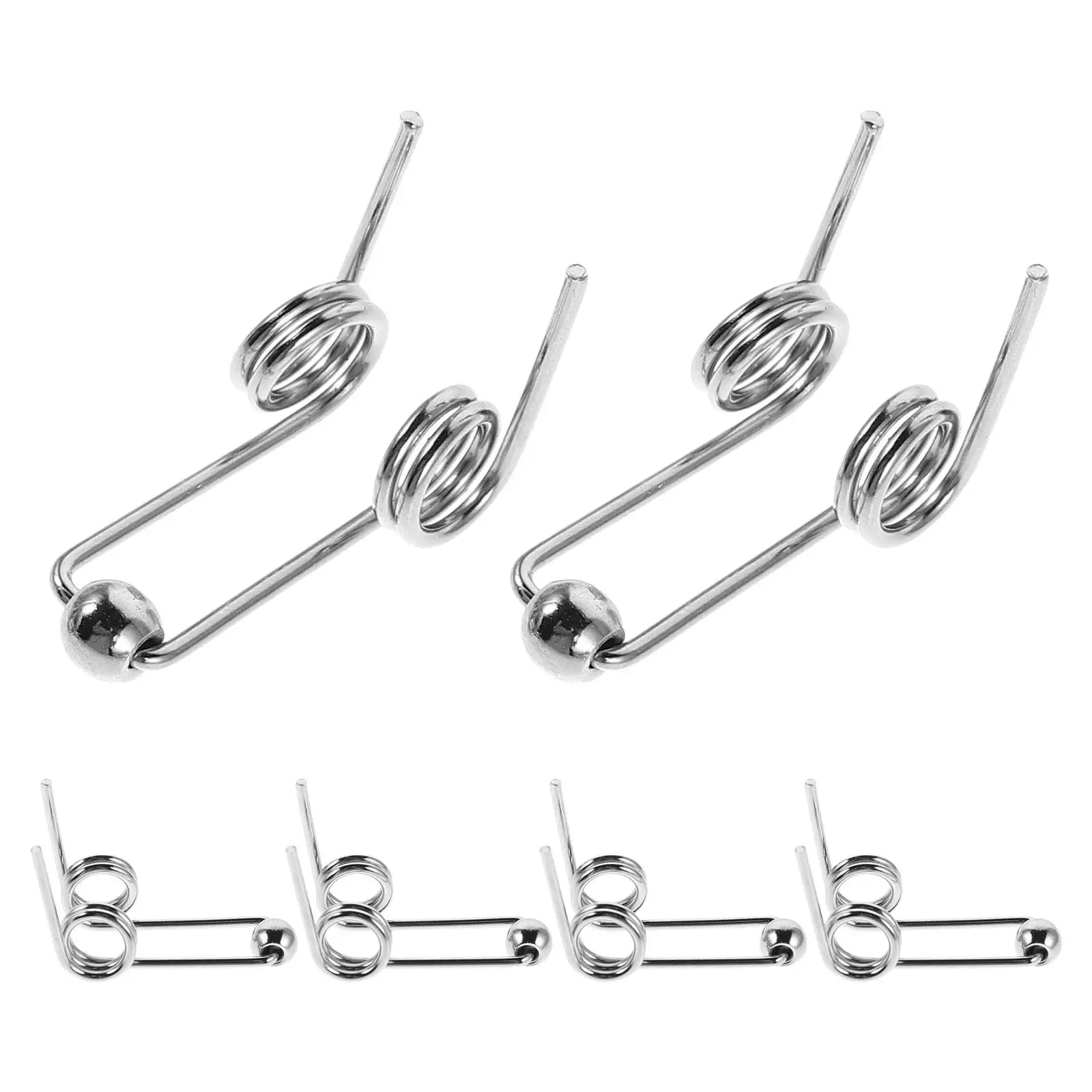 

6Pcs Double Torsion Springs for Curling Iron Rods Fast Effortless Styling Heat Resistant Metal Spring Parts for DIY Hair Curler