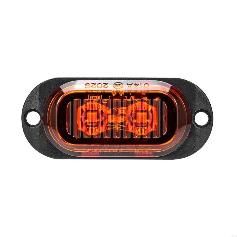 2025 New Bright 2 Strips Light للسيارات التجارية من 12 إلى 24 فولت تصميم صدمية سهولة التثبيت منارة