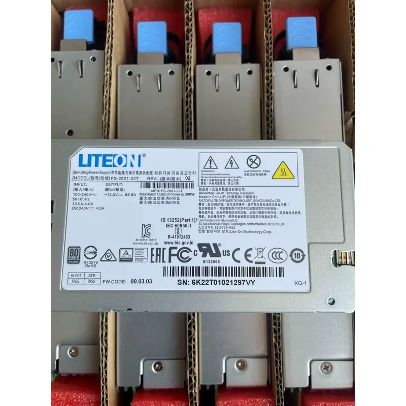 New for LITEON PS-2801-22T 800W Power Supply Unit