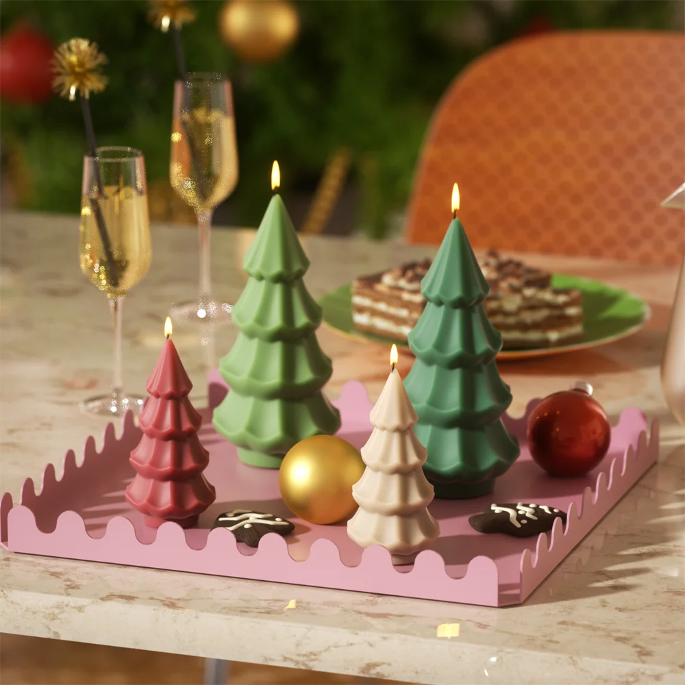 Christmas Tree Silicone Candle Mold DIY Christmas Candle Making Mould Christmas Handmade Tools Home Decor