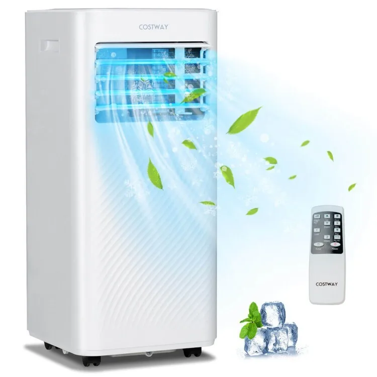 10000 BTU(Ashrae) Home Office Portable Air Conditioner w/ 4 Mode, Remote Control