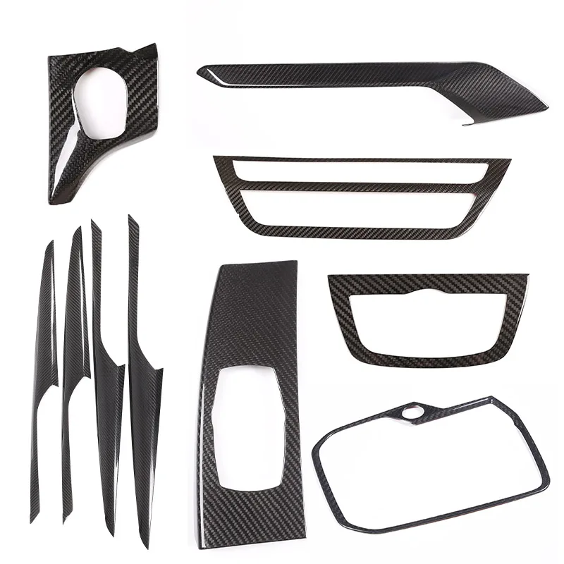 

Real Carbon Fiber For BMW X3 X4 G01 G02 2018-2022 Interior Kit Dashboard Console Gear Shift Panel Decoration Cover Trim Sticker