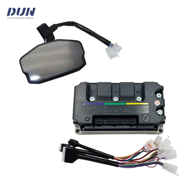 

VOTOL EM180 GTS Boost 250A Peak 490A 3-5KW Hall Sensor Brushless DC Controller with DKD Display for Mid-drive In-wheel Motor