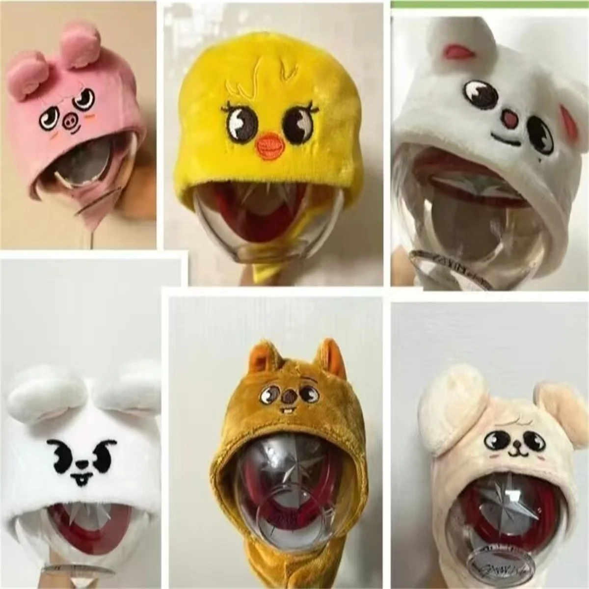 SKZOO Stray Kids - Cubierta de Luz para Conciertos, Capa de Muñeca, Sombrero, Lámpara Decorativa Linda - Felix, HyunJin, Jisung, Woojin, Seungmin - Regalos para Fans, Colección