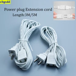 cltgxdd 1piece electrical equipment power plug monitoring fan and other dual pin US plug cable extension cord EU type adapter