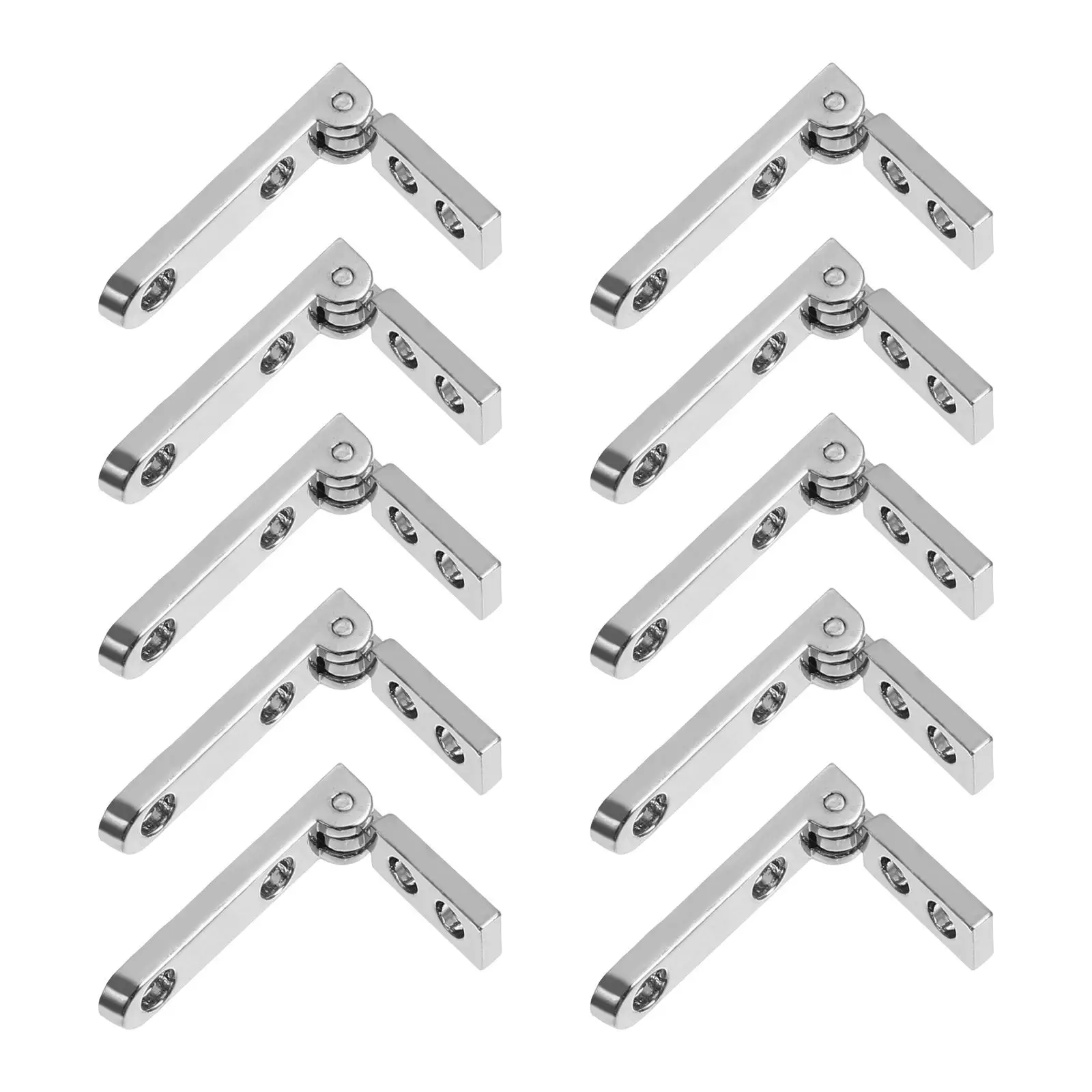 

10 pcs Jewelry Box Hinge Zinc Alloy Durable Mini Wooden Furniture Craft Boxes Hardware Kitchen Cabinet Accessories