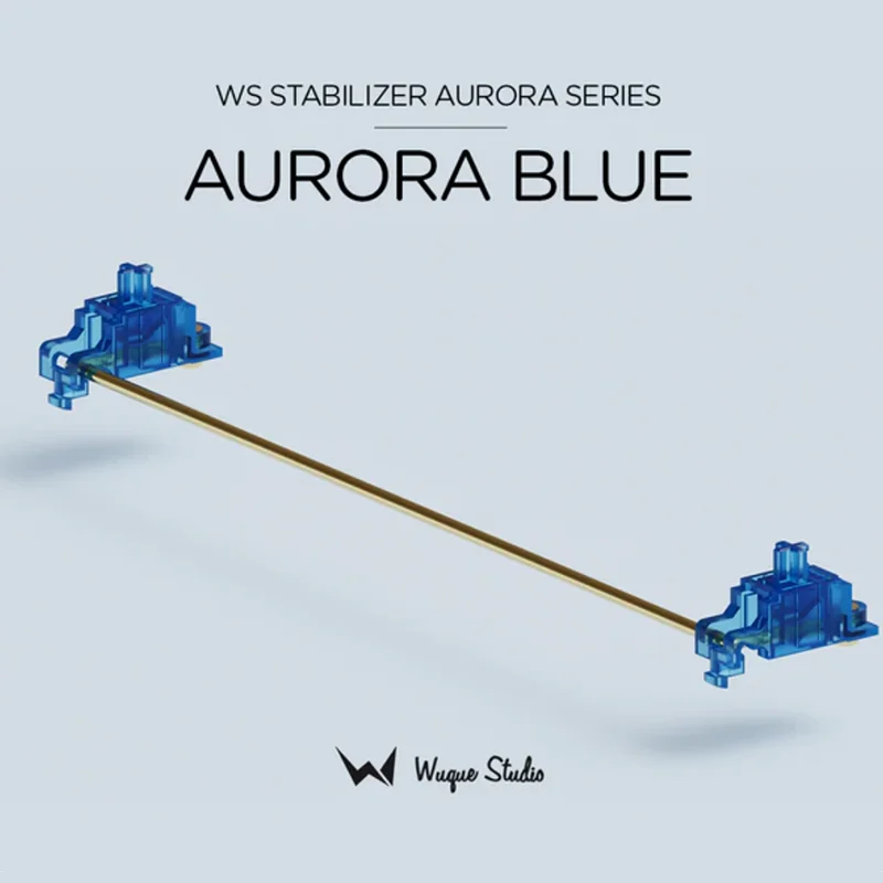 WuqueStudio WS Stabs Aurora Series Blue PCB Mount Screw in Keyboard Stabilizer