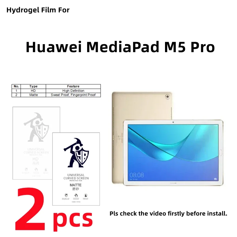 

2pcs HD Hydrogel Film For Huawei MediaPad M5 Pro Matte Screen Protector For Huawei MediaPad M5 Pro 10.8 inches Clear/Frosted