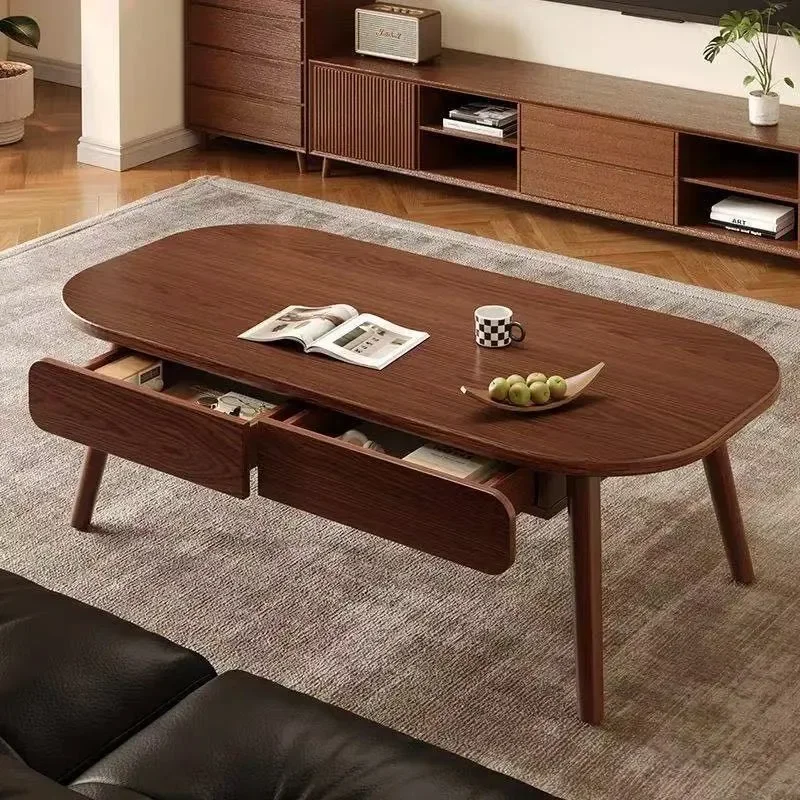 Craft   Japanese Style Coffee Table Small Apartment Living Room Household Double Layer with Drawers Simple Modern Creative Sofa