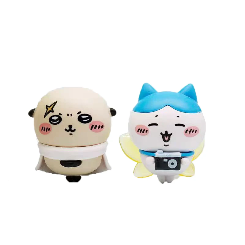 6 Stück Chiikawa Anime Cartoon Kawaii Hachiware Usagi Blind Box Happy Partner Figur Desktop-Puppe Ornamente Geschenk für Freunde – Detail 5