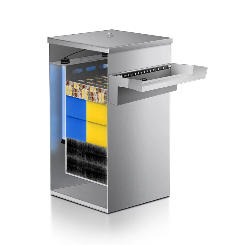 

Fish pond stainless steel filter water circulation filtration system outdoor large filter box filtration equipment