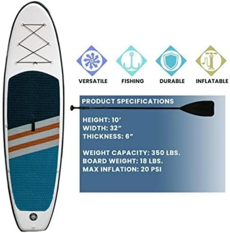 

High Quality 10ft6in Inflatable SUP - Double Layer PVC for Touring