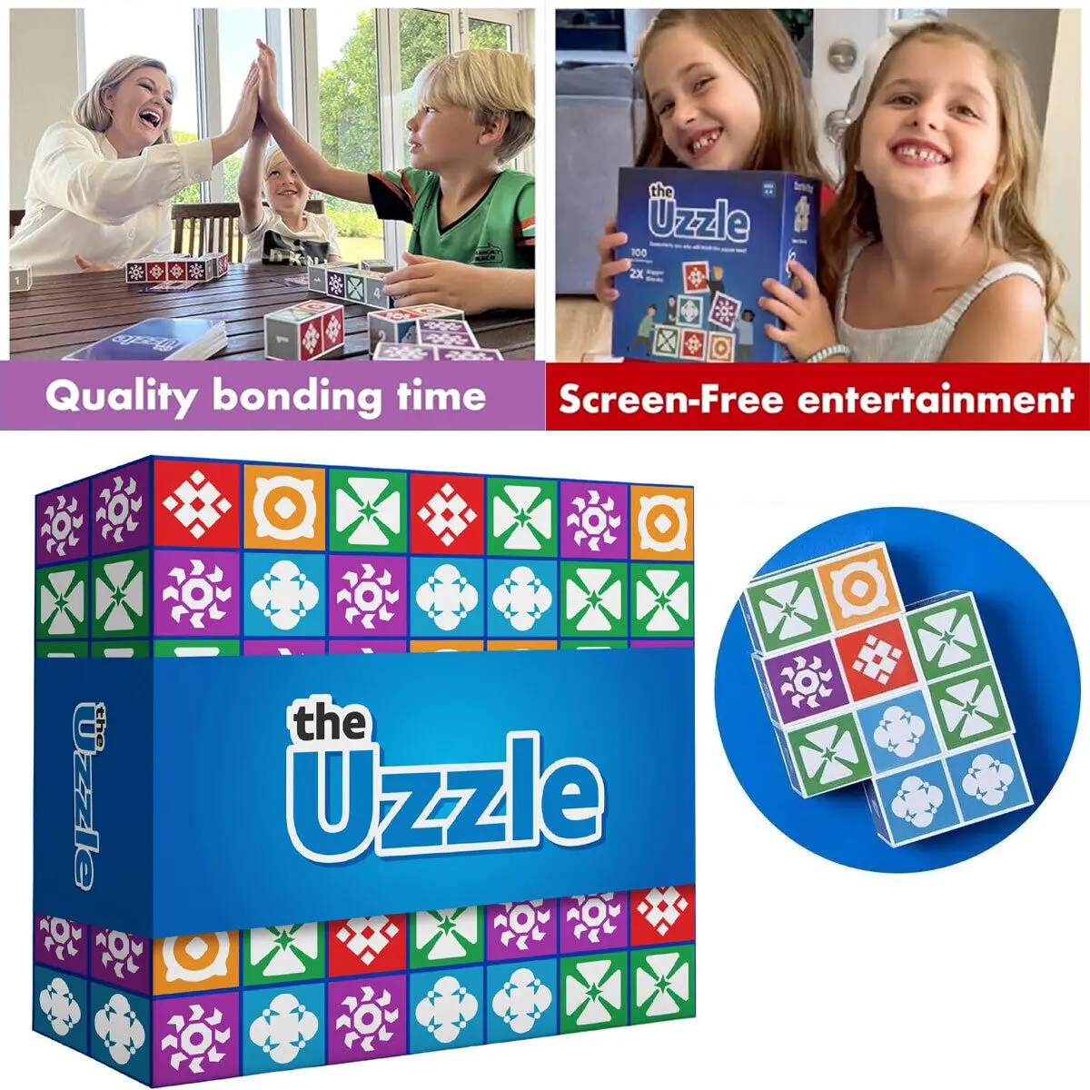 Block Puzzle Board Game Of The Uzzle 3.0 Kids Adults Xmas Family Bonding GIFT+