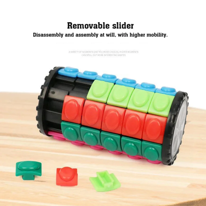 Tour de Cube de maïs magique 3D, Puzzle, roue de Cube de vitesse, jeu rotatif, jouets cylindriques pour enfants, cadeaux éducatifs, Cube Cagic
