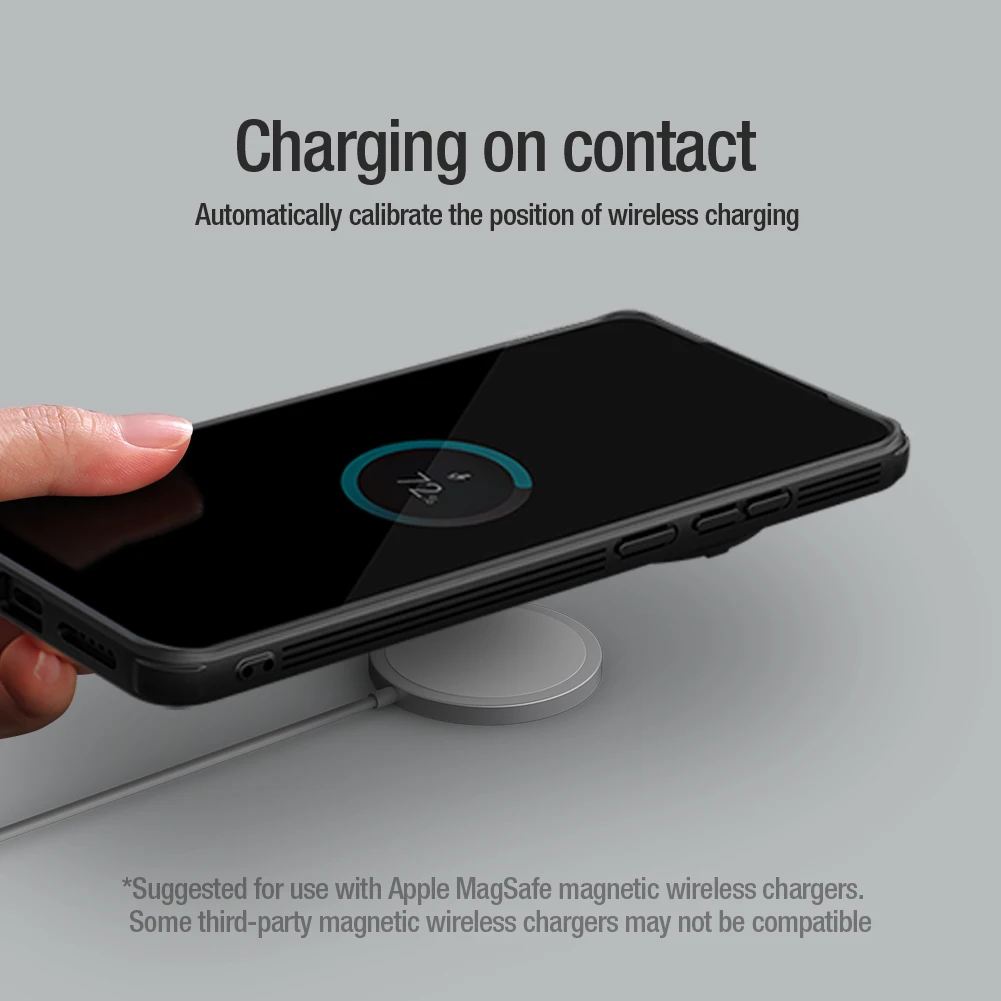 Nillkin für Vivo X200 Pro, magnetische Hülle, Magsafe-Kameraobjektivabdeckung, Ständer, 360°, All-Inclusive-Ecken, stoßfeste Telefon-Hartschale