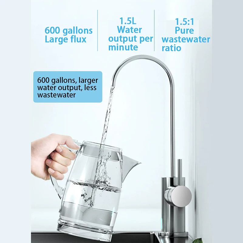 

Factory Wholesales 600GPD Household RO Reverse Osmosis Water Purifiers Double Water And Without Water Tanks.